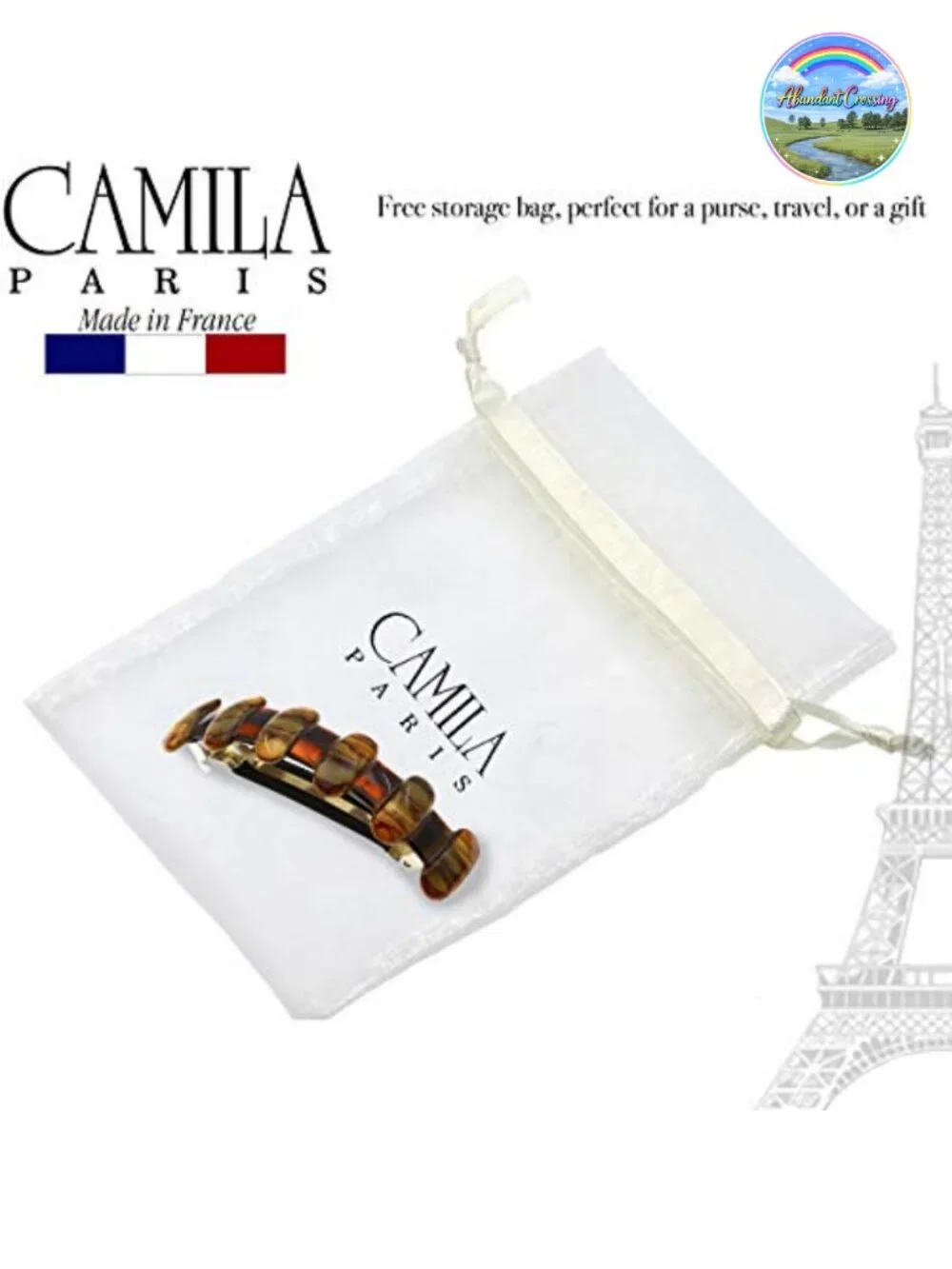 French Hair Barrette Clip, Strong Hold for Thick Curly Hair